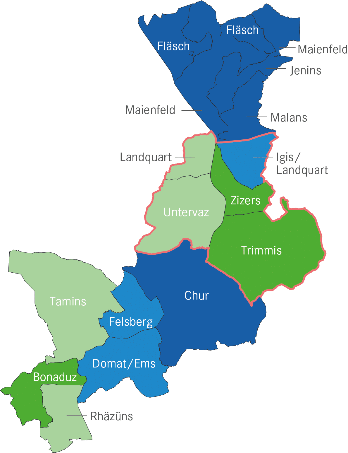 Kreis5Doerfer Karte Baulandpreise region 1