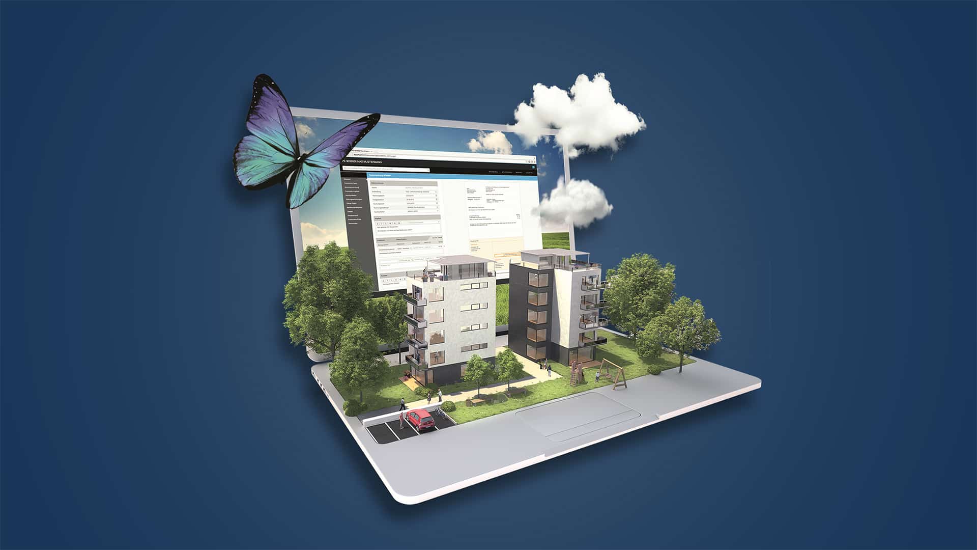 Screenshot des Eigentümerportals von Ginesta zur Immobilienbewirtschaftung