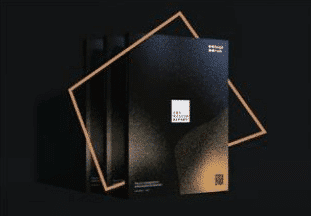 Logo von Knight Frank aus dem Wealth Report, grafisches Design in Schwarz und Weiß.